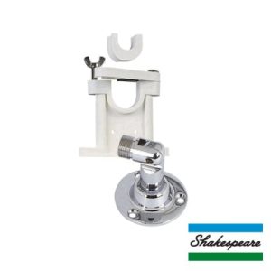 kit de montaje con soporte giratorio ajustable para antenas de 1" ó 1 1/2" de diámetro. rosca estándar 1" x 14 hilos.