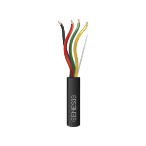 carrete de cable de 305m / 4 x 14 awg / cable direct burial / color negro / para uso en intemperie / uso en aplicaciones en sistemas de detección de incendio y sistemas de evacuación