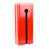 cubierta o gabinete color rojo para barrera b680h