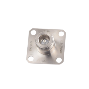 conector n hembra de cambio rápido / wattmetro bird 43, 4304, 4 perforaciones a 18 mm, níquel/ plata/ teflón.â€‹