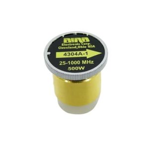 elemento de reemplazo en linea 7/8", de 5/ 15/ 50/ 150/ 500 watt para wattmetro bird 4304a, en el rango de frecuencia de 25 1000 mhz.