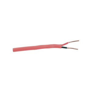 carrete de alambre de 305 metros / 2 x 14 awg / riser / tipo fplr cl3r / color rojo / para aplicaciones en paneles de detección de incendio y sistemas de evacuación