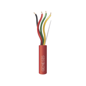 carrete de 305 metros de alambre / 4 x 14 awg / riser / tipo fplr cl3r / resistente al fuego / color rojo / para sistemas contra incendio o sistemas de evacuación