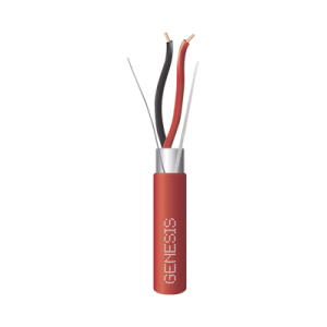 bobina de 152 metros de alambre / 2 x 18 awg / riser / blindado / tipo fplr / color rojo / para aplicaciones en sistemas de detección de incendio y sistemas de evacuación