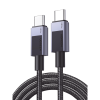 cable usb c usb c | 1m | pd3.1 | 240w | carga rápida | 480 mbps | chip e maker | caja de aluminio | nylon trenzado | compatible con macbook pro air, iphone 16/15 plus pro max, galaxy s24 ultra, pixel 9/8 pro, etc.