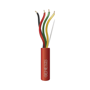 carrete de 305 metros de alambre / 4 x 14 awg / plenum / tipo fplp cl3p / resistente al fuego / color rojo / para sistemas contra incendio o sistemas de evacuación
