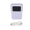 power bank serie uno inalambrico | 10000mah | 7.5w/20w | con emojis de estado | carga rápida usb c bidireccional | pantalla tft inteligente | con holder | color purple.