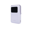power bank serie uno inalambrico | 10000mah | 7.5w/20w | con emojis de estado | carga rápida usb c bidireccional | pantalla tft inteligente | con holder | color purple.