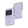 power bank serie uno inalambrico | 10000mah | 7.5w/20w | con emojis de estado | carga rápida usb c bidireccional | pantalla tft inteligente | con holder | color purple.