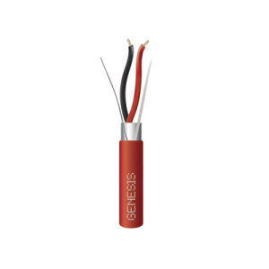 bobina de alambre 152 metros / 2 x 16 awg blindado / plenum / para alarmas de incendio