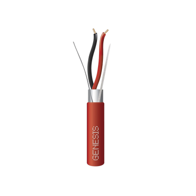 bobina de alambre 152 metros / 2 x 16 awg blindado / plenum / para alarmas de incendio bobina de alambre 152 metros / 2 x 16 awg blindado / plenum / para alarmas de incendio