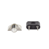 soporte para antenas marinas con adaptadores de nailon para ajustarse a rieles cuadrados o redondos verticales u horizontales de 7/8″, 1″ y 11⁄4″