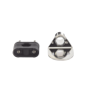 soporte para antenas marinas con adaptadores de nailon para ajustarse a rieles cuadrados o redondos verticales u horizontales de 7/8″, 1″ y 11⁄4″