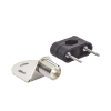 soporte para antenas marinas con adaptadores de nailon para ajustarse a rieles cuadrados o redondos verticales u horizontales de 7/8″, 1″ y 11⁄4″
