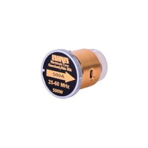 elemento de 500 watt en línea 7/8" para wattmetro bird 43 en rango de frecuencia de 25 a 60 mhz.
