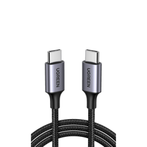 cable usb c a usb c | 2 metros | transferencia de datos de 480 mbps | carga rápida de hasta 60w | qc 4.0/3.0/2.0 | pd3.0 | fpc | afc | protección integrada | caja de aluminio | nylon trenzado | color negro.