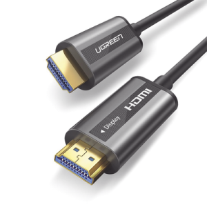 cable hdmi de 30 metros por fibra Óptica 4k@60hz | fibra de 4 núcleos + cobre estañado de 7 núcleos | compatible con hdmi 2.0 | alta velocidad 18 gbps | 3d | hdr | carcasa de zinc | premium | 2 años de garantía.