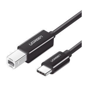 cable de impresora o escáner usb c | 1m (6 pies) | usb tipo c a usb 2.0 tipo b | soporta thunderbolt 3 | alta velocidad | dac | compatible con brother hp, canon, lexmark, epson, dell, xerox, samsung, etc.
