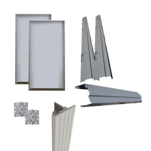 kit puerta doble metálica galvanizada 8 ft x 8 ft / resistente al fuego por 180 min / ul