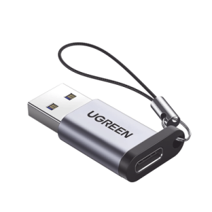 adaptador usb 3.0 macho a usb c 3.1 tipo c hembra |carga y sincronización de datos | admite corriente de 3a | transferencia de hasta 5 gbps | amplia compatibilidad | chip vl160 | caja de aluminio | color gris