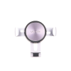 soporte de celular para automóvil en rendija de ventilación / sistema de gravedad / rotacion de 360° /angulo multiple / almohadillas de goma antideslizantes / amplia compatibilidad con dispositivos de 4'' a 7'' / color negro