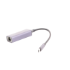 adaptador de red usb c 3.1 (5 gbps) a rj45 | thunderbolt 3 | admite 10/100/1000 mbps | chip inteligente | amplia compatibilidad | caja de aluminio | longitud del cable 10 cm.