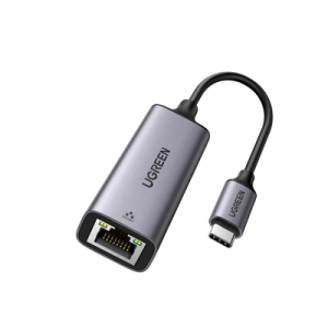 adaptador de red usb c 3.1 (5 gbps) a rj45 | thunderbolt 3 | admite 10/100/1000 mbps | chip inteligente | amplia compatibilidad | caja de aluminio | longitud del cable 10 cm.