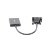 entrada: vga macho / salida: hdmi hembra / resolución de 1080p@60hz / puerto estéreo de 3.5 mm / plug and play, sin controlador / longitud del cable 15 cm. / incluye cable de alimentacion usb / incluye cable de audio de 3.5mm.