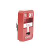 estación de jalón convencional de acción simple color roja con cerradura