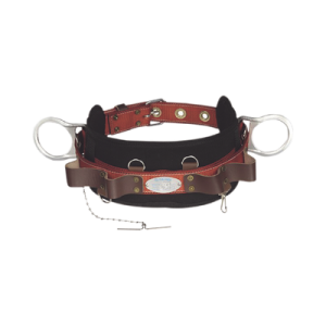 cinturón de liniero de lujo, fabricado en poliéster, con 2 anillos tipo d, talla 36.