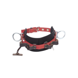 cinturón de liniero de lujo, fabricado en poliéster, con 2 anillos tipo d, talla 40.