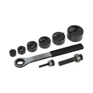 juego de 6 sacabocados de 1/2" a 2". con estuche