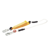amortiguador con cable de protección de nylon y 2 ganchos de seguro doble.