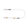 amortiguador con cable de protección de nylon y 2 ganchos de seguro doble.