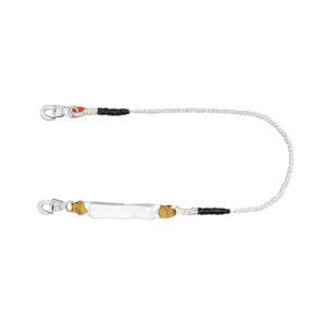 amortiguador con cable de protección de nylon y 2 ganchos de seguro doble.