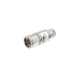 atenuador en línea de 3 db, 5 watt máximo, cd 4 ghz, conectores n macho hembra.