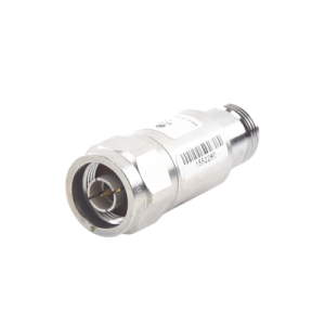 atenuador en línea de 20 db, 5 w. máximo, cd 4 ghz, conectores n macho hembra.