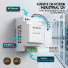 fuente de poder regulada 12 vcc / 13.5 vcc / 15 vcc para 8 cámaras / 8 amperes (1 amp por salida) / voltaje de entrada 90 130 vca / filtro de ruido para cámaras 4k / modo para largas distancias