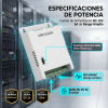 fuente de poder regulada 12 vcc / 13.5 vcc / 15 vcc para 8 cámaras / 8 amperes (1 amp por salida) / voltaje de entrada 90 130 vca / filtro de ruido para cámaras 4k / modo para largas distancias