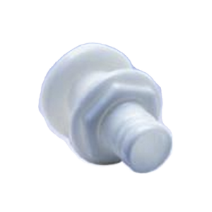 accesorio pasacascos de plástico de alto impacto, recto de 1 1/8"