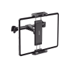 soporte de celular para reposacabezas de automóvil / compatibilidad con dispositivos de 4.7'' a 12.9'' / ajustable de 101 144mm / rotación de 360° / goma anti arañazos / diseño plegable / anti vibración / aluminio +