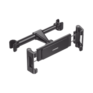 soporte de celular para reposacabezas de automóvil / compatibilidad con dispositivos de 4.7'' a 12.9'' / ajustable de 101 144mm / rotación de 360° / goma anti arañazos / diseño plegable / anti vibración / aluminio +
