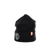 gorro negro de tejido grueso para instaladores, con logo klein tools vintage.