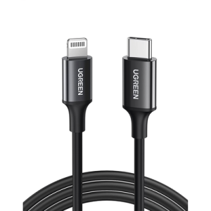 cable usb c a lightning | 1 metro | certificado mfi | carga rápida 60w | 480 mbps | pd | conector c94 | adecuado para iphone, ipad y ipod | protección integrada | caja de abs | cubierta de tpe | color negro.