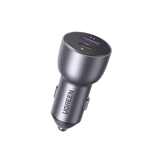 cargador de auto 52.5w | puerto usb a y usb c | carga rápida | compatible con vehículos de 12 y 24 vcd | pd3.0 + qc3.0 | chip inteligente | diseño compacto mayor eficiencia energética | caja de aluminio.