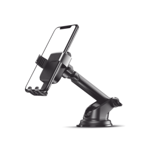 soporte de celular para automóvil con ventosa / diseño de sujecion en triangulo / ajustable 270° / rotable / estirable / amplia compatibilidad con dispositivos de 4'' a 7'' / color negro