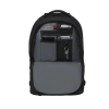 mochila vx sport evo con ruedas, mango telescópico y correas al hombro. fabricada en poliéster negro repelente al agua. backpack on wheels.
