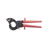 cortacables con matraca para cable de cobre (600 mcm) y aluminio (750 mcm).