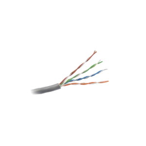 bobina de cable de 305 metros utp cat5e / color gris / ul, cm, probado a 350 mhz / para aplicaciones de cctv, redes de datos, ip megapixel, control rs485