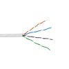 bobina de cable de 305 metros utp cat6 riser / color blanco / ul, cmr, probado a 350 mhz / para aplicaciones de cctv, redes de datos, ip megapixel, control rs485